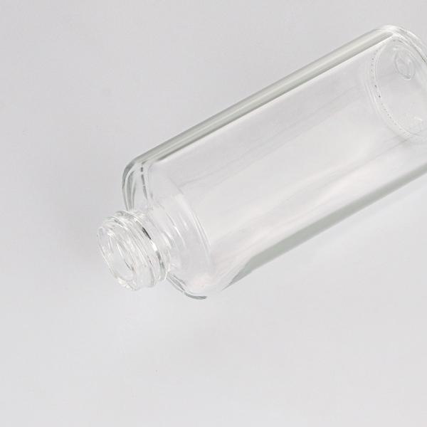 50ml Glass Luxury Matte Empty Cosmetics Serum Hair Oil Lotion Containers With Luxury Gold Top