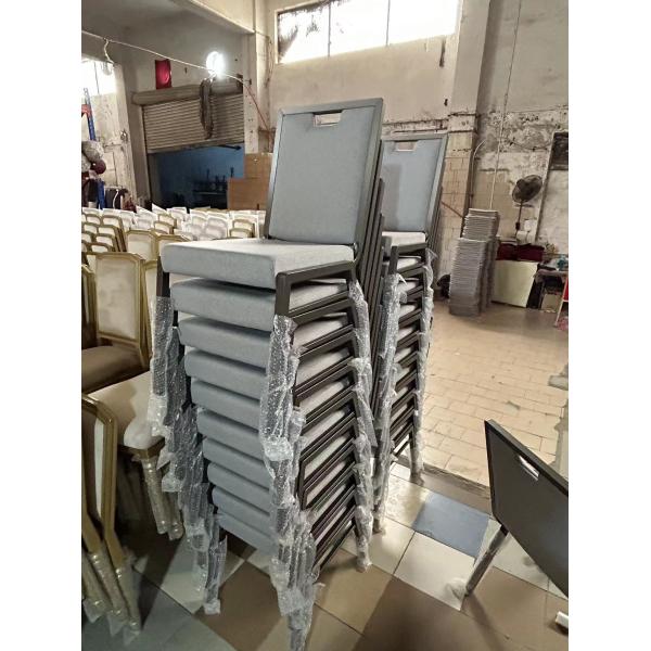 Metal Iron Stacking Wedding Chairs For Party Dining Room Furniture