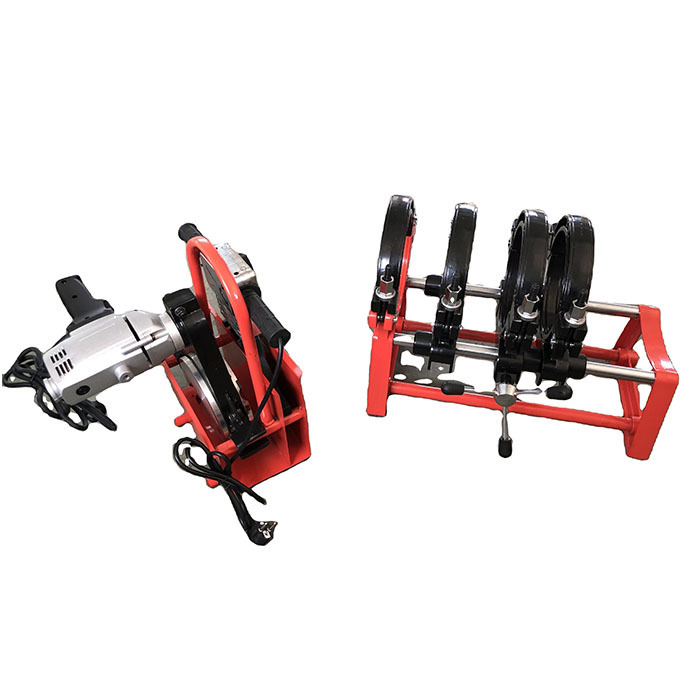 63-200mm Pipe Butt Fusion Welding Machine Complete Kit Milling Cutter Heating Plate Field Use