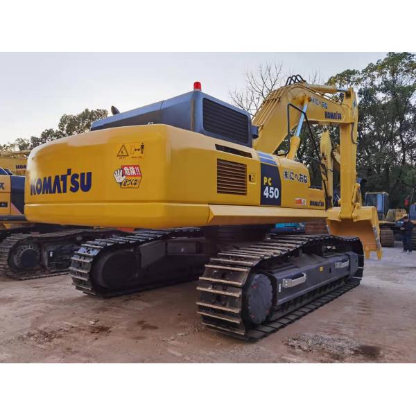Used Excavator 45ton Low Working Hours Spain Showroom Video Inspection 257KW Yellow Komatsu 2700hrs