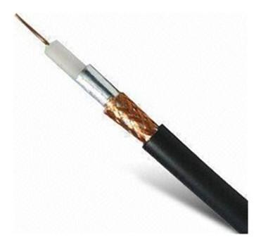 Black Flexible Coaxial Cable For CCTV Camera DVR Security System Surveillance Accessories