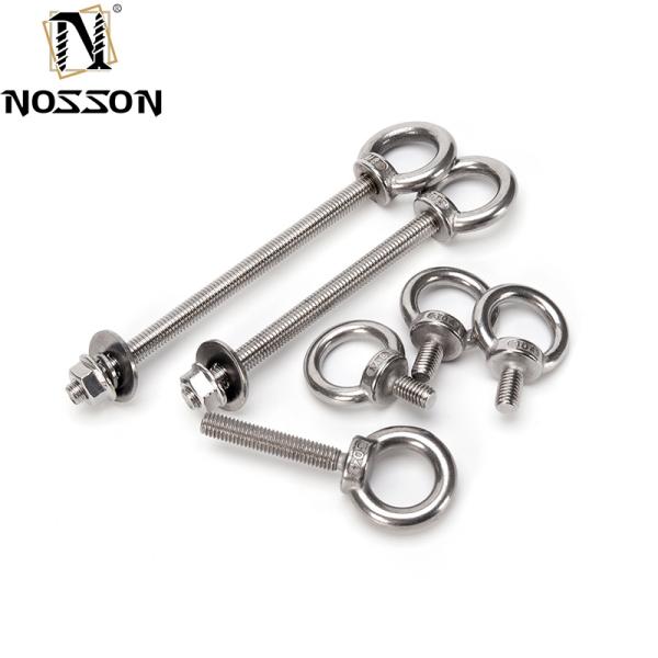 GB Standard Marine Grade Galvanized Stainless Steel Lifting Ring Threaded Eyebolt 1/4