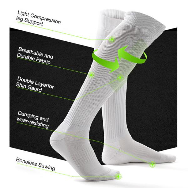 Unisex Athletic Football Grippy Socks Sports Soccer Compression Socks
