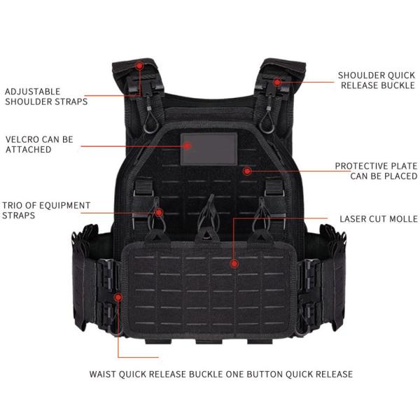 Outdoor Tactical Training Heavy Duty Modular Operator Plate Carrier Loading Gear Vest Weight Tactical Vest