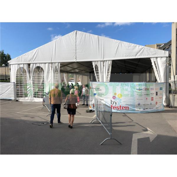 White Outdoor Event Tent 20 Meter Span For Festival Birthday Party Easy Installation