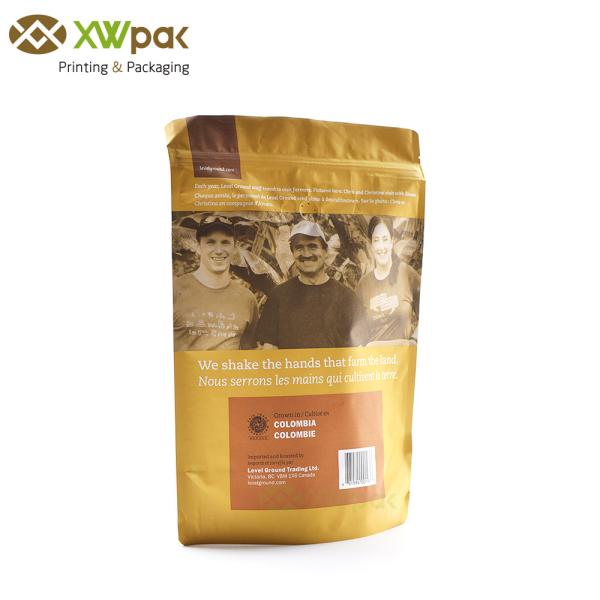 Бумага Брауна Крафт сумок кофе алюминиевой фольги выровнянная ЭКО дружелюбная для горячей еды