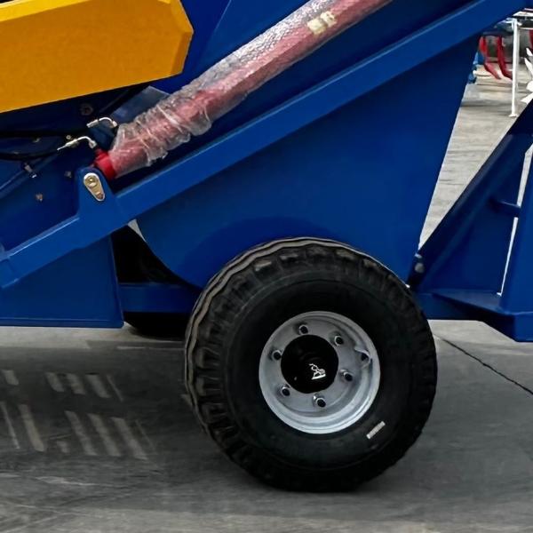 Tracteur lourd, ramasseur de pierre, machines agricoles, bleu, largeur de 1,5 m