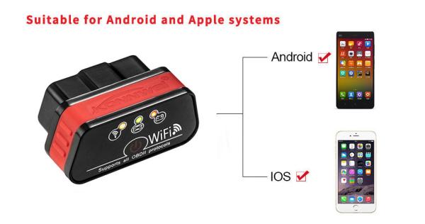 Ferramenta fácil KONNWEI KW901 WIFI Obd2 V1.5 Elm327 Bluetooth Wifi da varredura de Konnwei da instalação