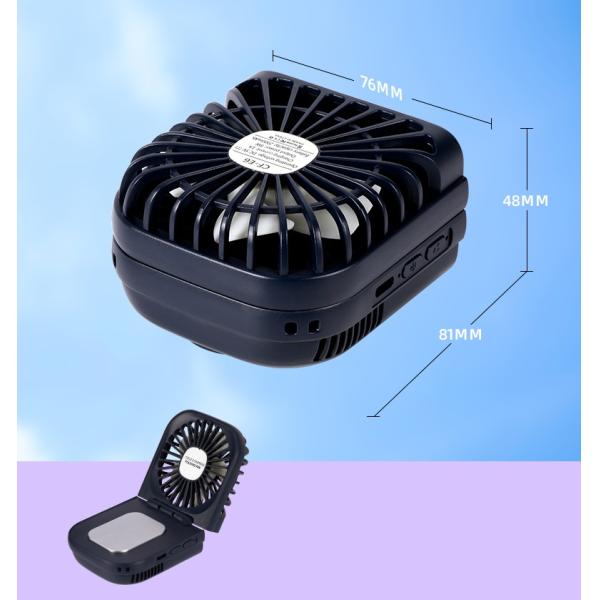 3.7V Cold Compress Handheld Folding Fan Portable Table Mini Fan for Neck Cooling Gift