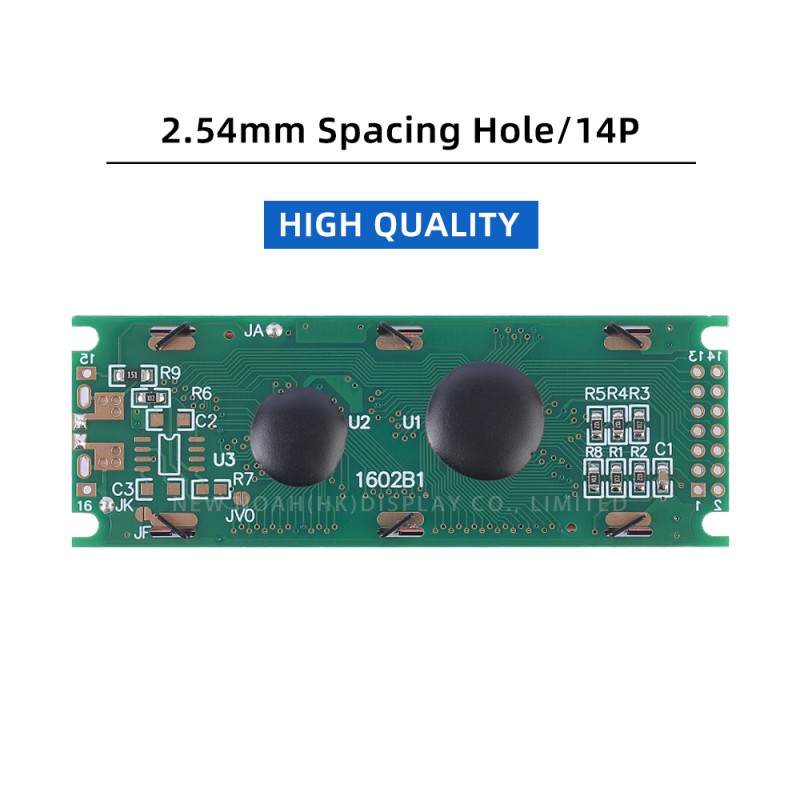 BTN Black Film 1602B1 Multiple Font Character Screen 2*16 LCD LCM Module ST7066U Multi Language LCD Module