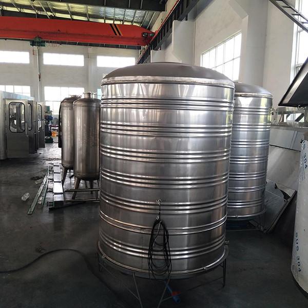 Hotel Round Metal Water Tank , Ss Water Storage Tank For Drinking Water
