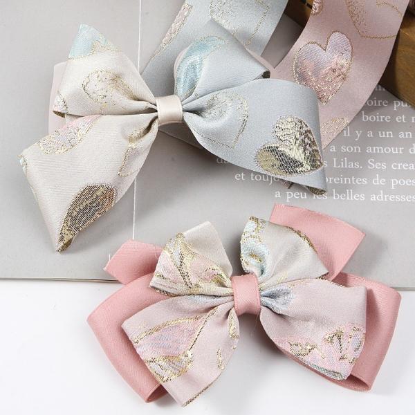 High Tenacity bleu et vert estampage à chaud papillon ruban d'amour pour bricolage boîte cadeau de mariage emballage couleurs personnalisées Availablebl