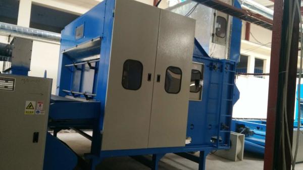 ポリエステル詰め物のウールの梳く機械二重Doffer Nonwoven繊維のプロセス用機器