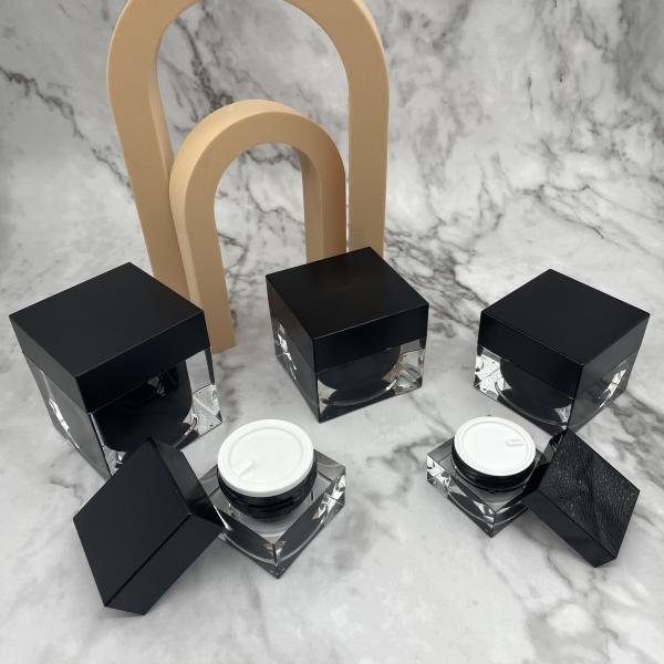 Опарникы крышки 10g Matt косметические придают квадратную форму пластиковым контейнерам макияжа металлизировали поверхностное