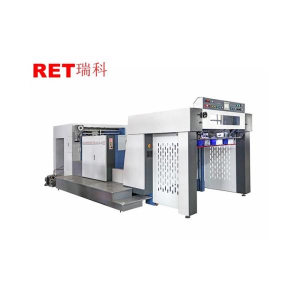 Efficient Paper Packing Machine , Sheet Board Heat Press Embossing Machine