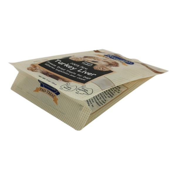 O Gravure feito sob encomenda que imprime o empacotamento de alimentos para animais de estimação plástico ensaca a parte inferior lisa 100-300 mícrons grossa