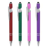 Classical Touchscreen Metal Press Ballpoint Pen Click Stylus Tip Aluminium Ball Pen