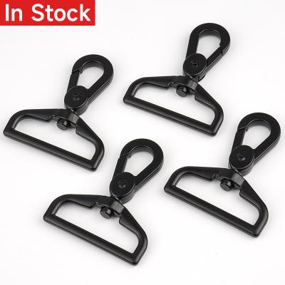 Custom Logo Design 38mm Zinc Black Swivel Snap Hook for Bag Hardware Accessories