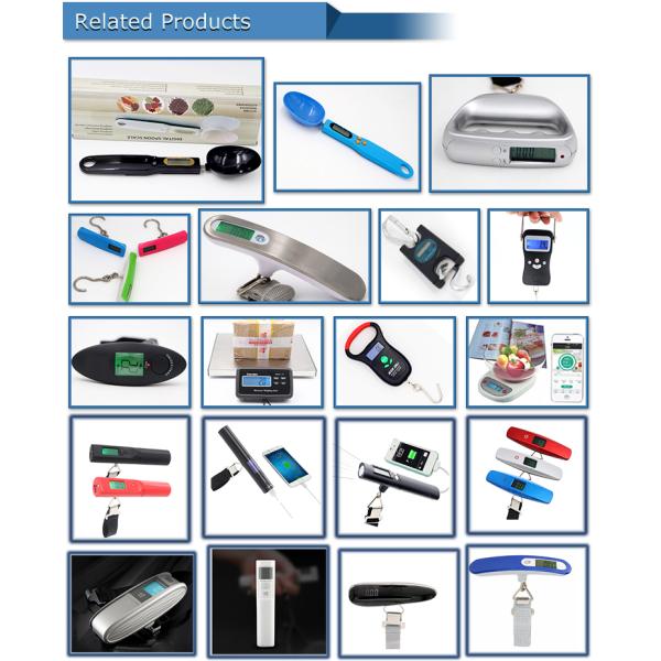 Balance numérique de bagage portable 50kg/10g pour aéroport avec rétroéclairage vert, couleur acier inoxydable 304