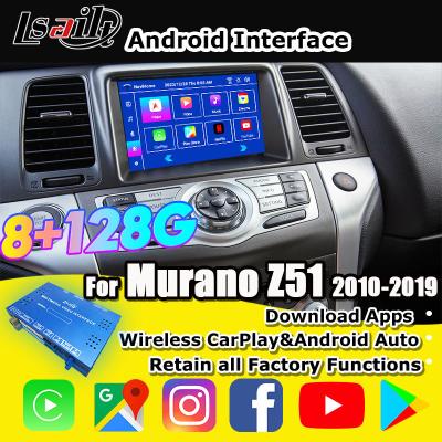 Lsailt 8G CarPlay/Android Multimedia Interface para Nissan Murano, Quest, Patrol Infiniti QX com NetFlix, Google Map