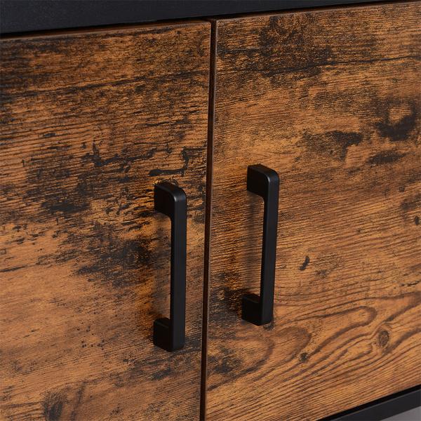 Shoe Storage Cabinet, Modern Industrial Storage Cabinet for Shoes, Storage Cabinet with Shelves, LHS051B01