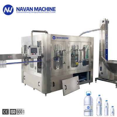 Complete 10000-12000BPH Automatic Water Bottle Filling Machine With Washing Screwing 3 In 1