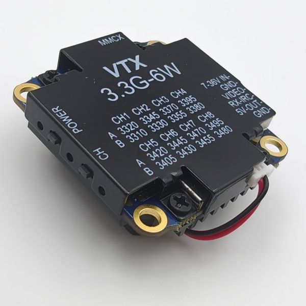 3310-3495MHz Vtx Long Range Fpv 7-36V Voltage 6W Power Vtx Video Transmitter
