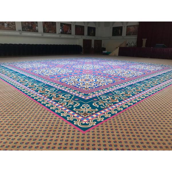 Polypropylene Print Sala Flooring for 5 Star Hotel Banquet Halls at Prices Alfombra