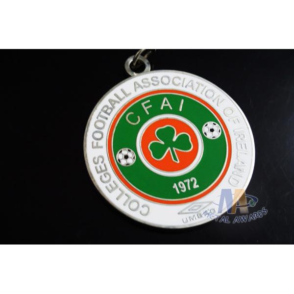 Trefoil Circle Design Imitation Hard Enamel Zinc Alloy Custom Sports Medals School Medallon