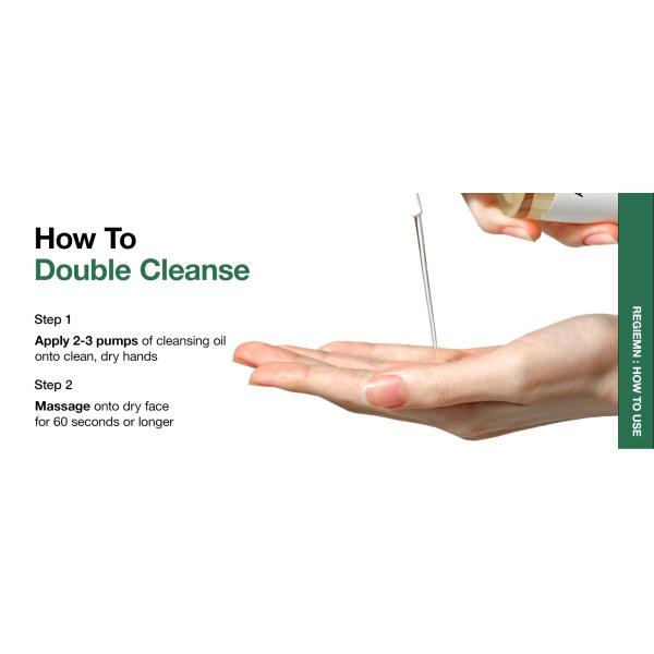 ODM Heartleaf Pore Control Moisturizing Facial Cleanser Oil For Face Makeup Blackhead Remover 6.76 Fl Oz