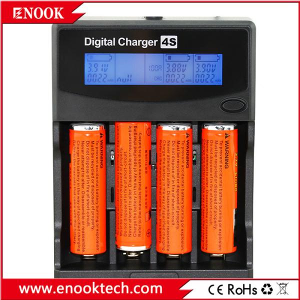 Enook 4S Lithium Ion Battery Charger Rechargeable 18350 18650 26650 Battery Charger