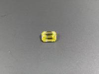 HPHT 1ct Lab Created Yellow Diamonds Emerald Cut VVS Clarity IGI Certified