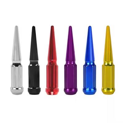 M14x1.5 Spike Lug Nuts Solid 4.4 Tall Replacement For 5 Lug Wheels