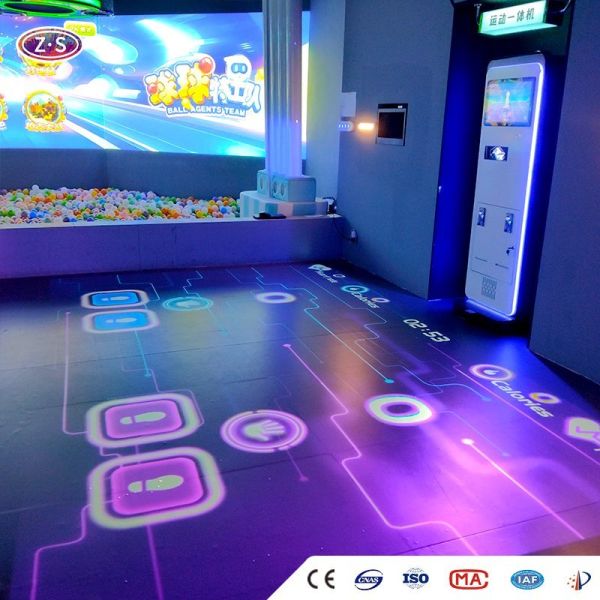 Projection Based Station Mobile Floor Projector For Commercial Kids Centers