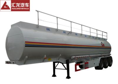 Heavy Oil Fuel Tank Trailer Widely Used To Transport , Tractor Trailer Fuel Tank