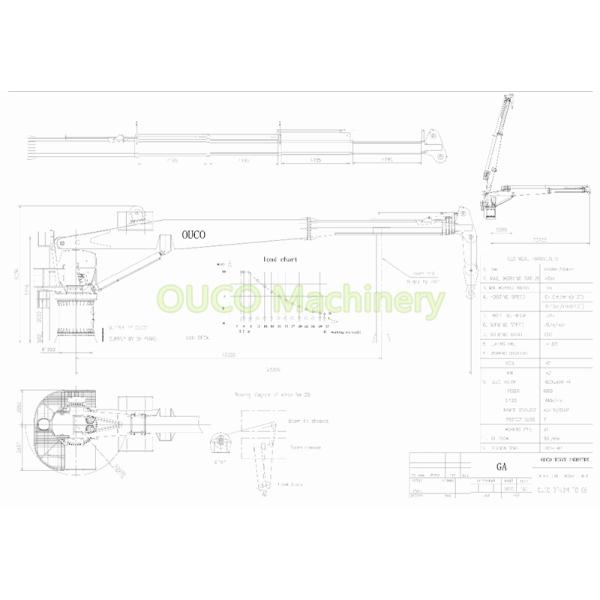160kW Electric Hydraulic Crane 3T 40M Telescopic Boom Jib With Overload Protection System