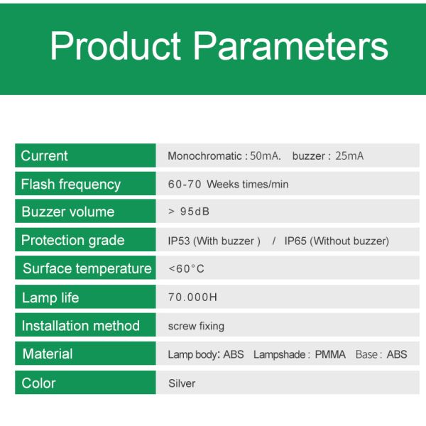 Feu de signalisation à tour lumineuse DC 24V, abat-jour en PC, indicateur d'alarme et de signalisation d'avertissement