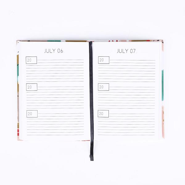 Карточная обложка на заказ Размер А5 Дата Еженедельный ежедневник Планировщик дневник Шитье Связывание