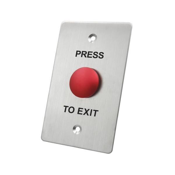 Anti - Vandal Red Or Green Door Exit Push Button Micro Switch With Fireproof Material Faceplate