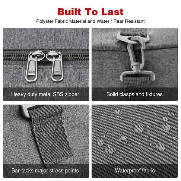 Foldable Travel Duffel Bags ,  Mens Weekend Travel Bag With Shoe Compartment