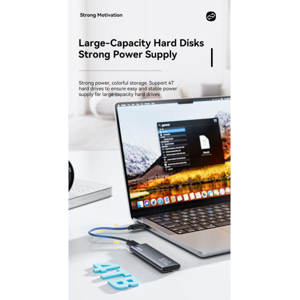 USB 3.1 Type C Hard Drive Enclosure Support M.2 SATA M.2 NVME PCIe