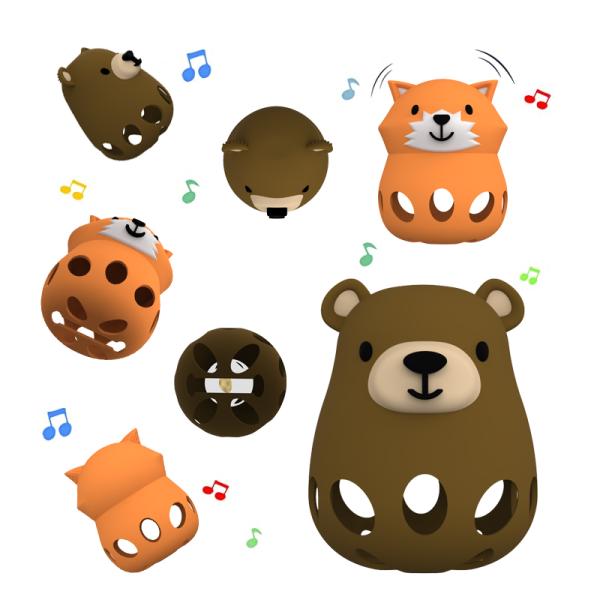 Животное лиса и медведь медицинский класс облегчение для детей 0-6 месяцев успокаивает зубную боль Силиконовый зубник для детей с легкой хваткой