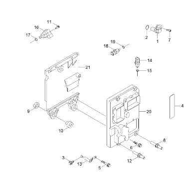 2872277 4921684 Датчик положения коленчатого вала для электрических деталей экскаваторов HYUNDAI