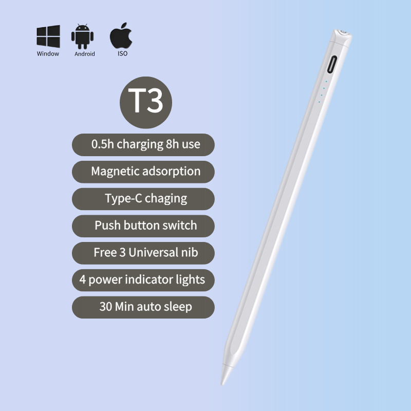 Push Button Switch Universal Stylus for apple ipad Pencil Fit Ios and Android Screen Touch Pen Stylus Pen for Touch Screens