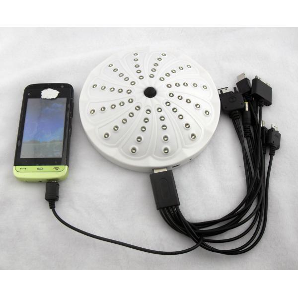 portable solar hanging LED lamp, with mobile phone charger
