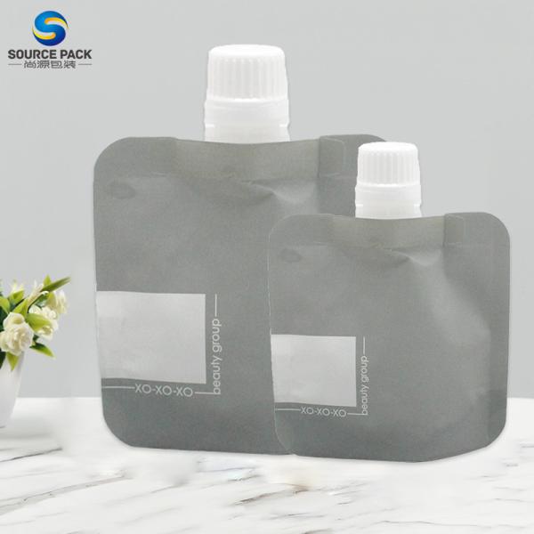 Eco Friendly Liquid Spout Pouch Kraft Paper for Cosmetic Refill Lotion Cream Skin Care
