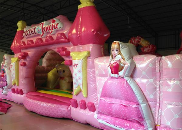 Waterproof Princess Bouncy Castle  Full Digital Printing , Attractive Giant Bouncy House