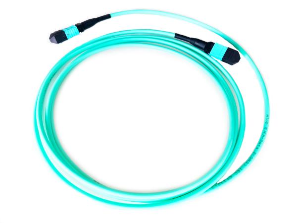 Multimode 8 core MPO-MPO 3.0mm 1m Fiber Cable For Local Area Networks Durable