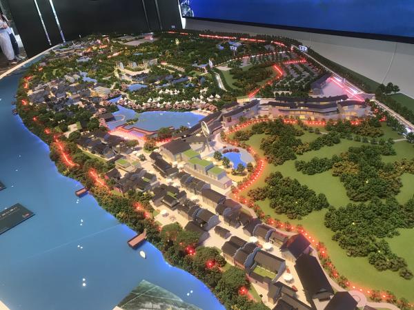 1:150 Traditional Chinese Ancient Town Model Architectural Customized
