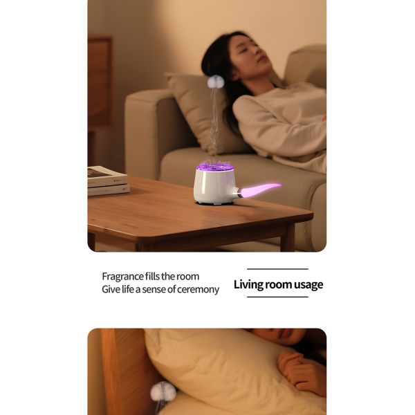 Ultrasonic Home Use Air Aroma Essential Oil Diffuser With Colorful Ambient Light